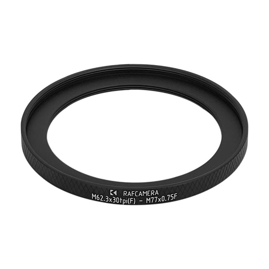 M62.3x30tpi female to M77x0.75 female thread adapter