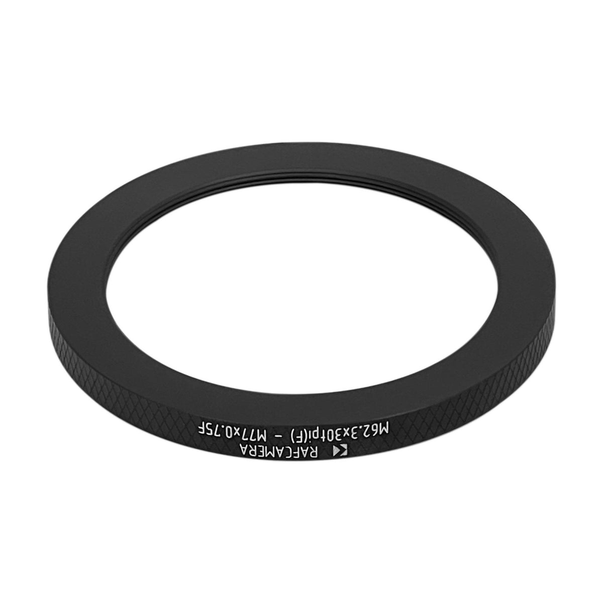 M62.3x30tpi female to M77x0.75 female thread adapter