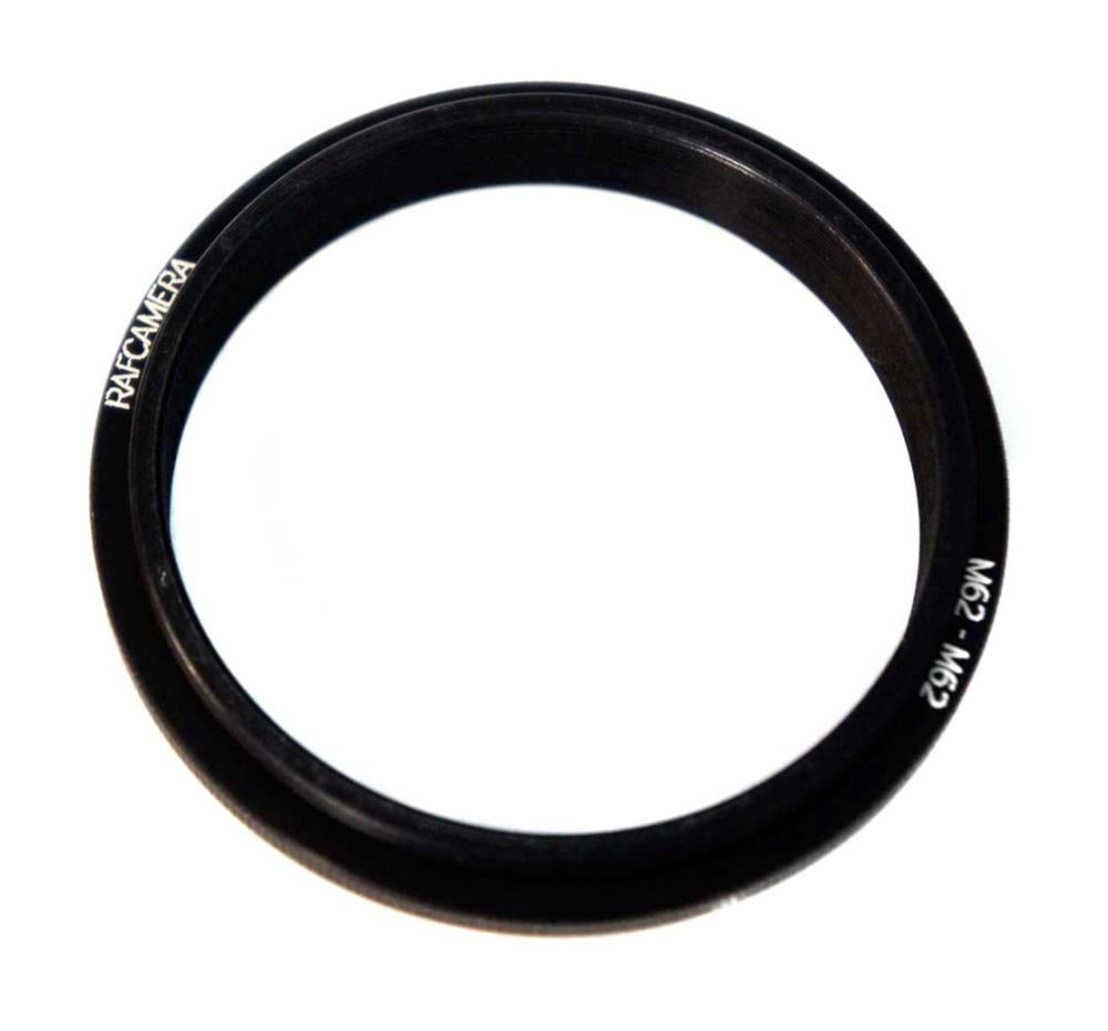 M62x0.75 to M62x0.75 adapter to combine two lenses for macrophotography