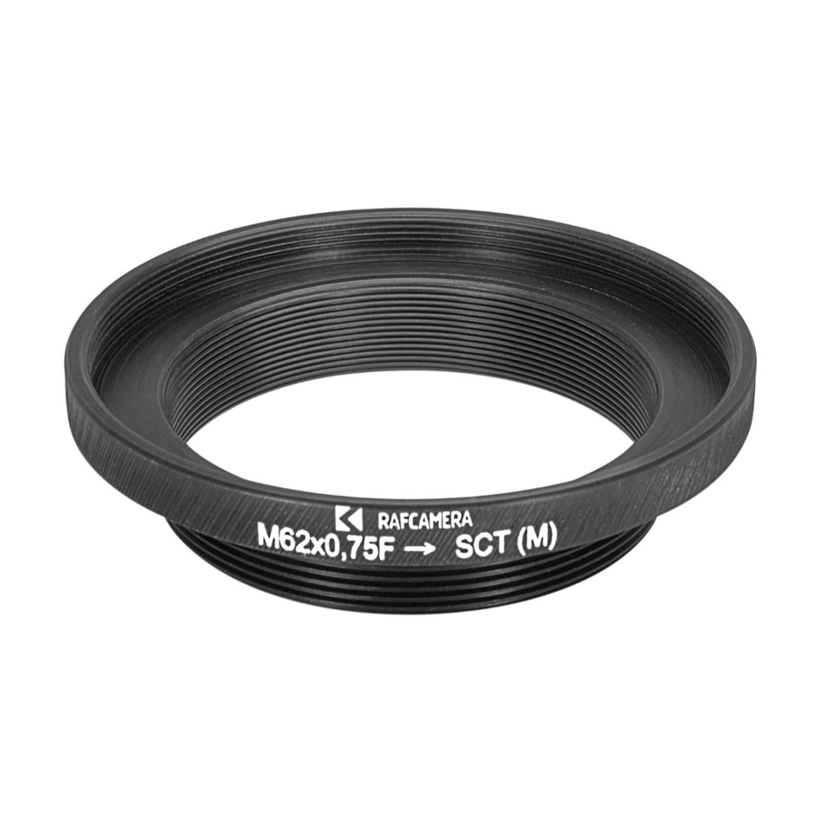 M62x0.75 female to SCT male thread adapter