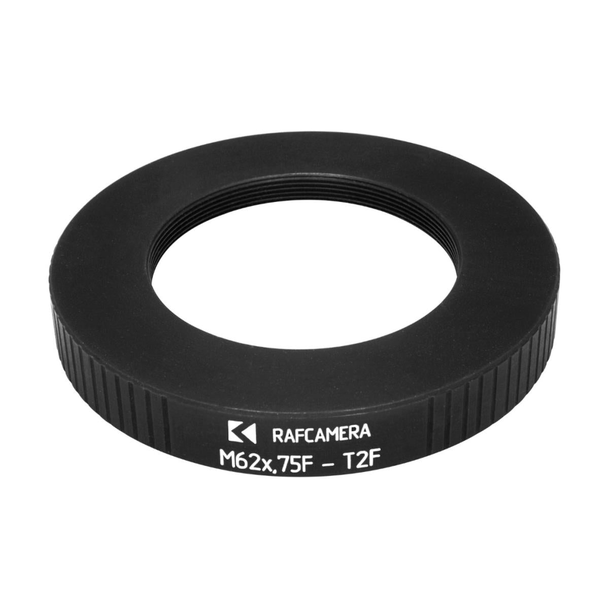 M62x0.75 female to M42x0.75 (T2) female thread adapter
