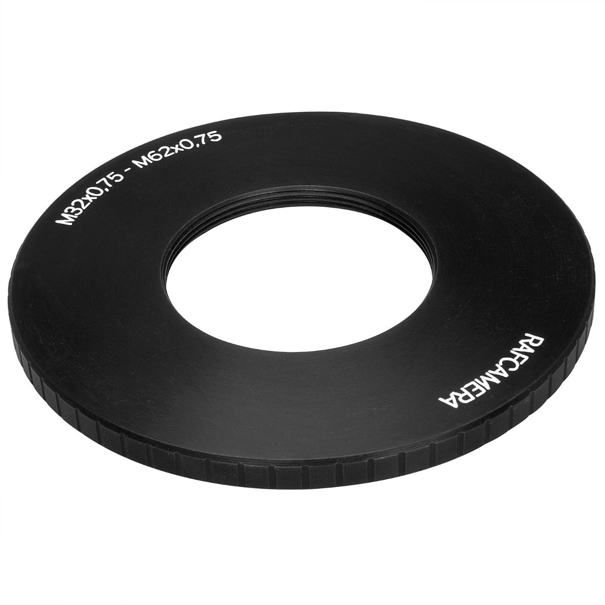 M62x0.75 male to M32x0.75 female thread adapter (62mm to 32mm step-down ring)