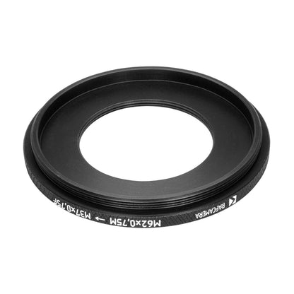 M62x0.75 male to M37x0.75 female thread adapter (step-down ring) for Raynox