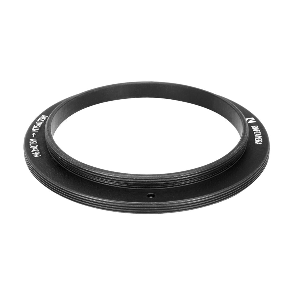 M62x0.75 male to M75x0.75 male thread adapter