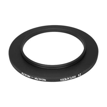 M62x0.75 male to M82x0.75 female thread adapter (62mm to 82mm step-up ring)