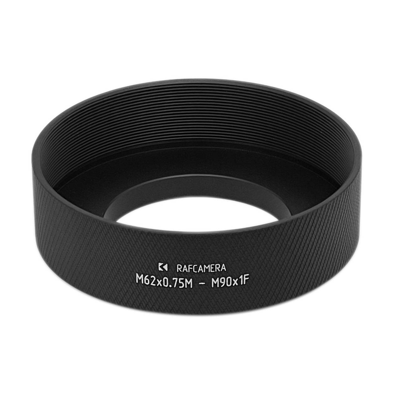 M62x0.75 male to M90x1 female thread adapter