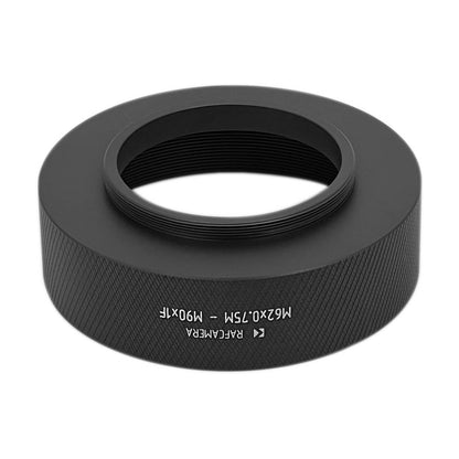 M62x0.75 male to M90x1 female thread adapter