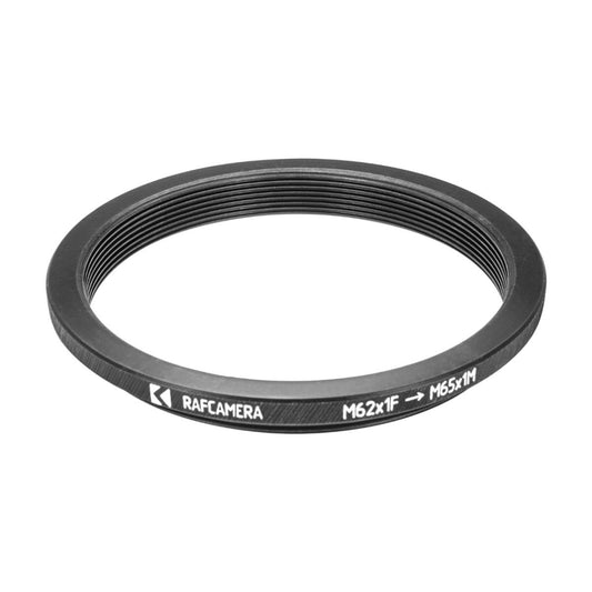 M62x1 female to M65x1 male thread adapter for focusing helicoid