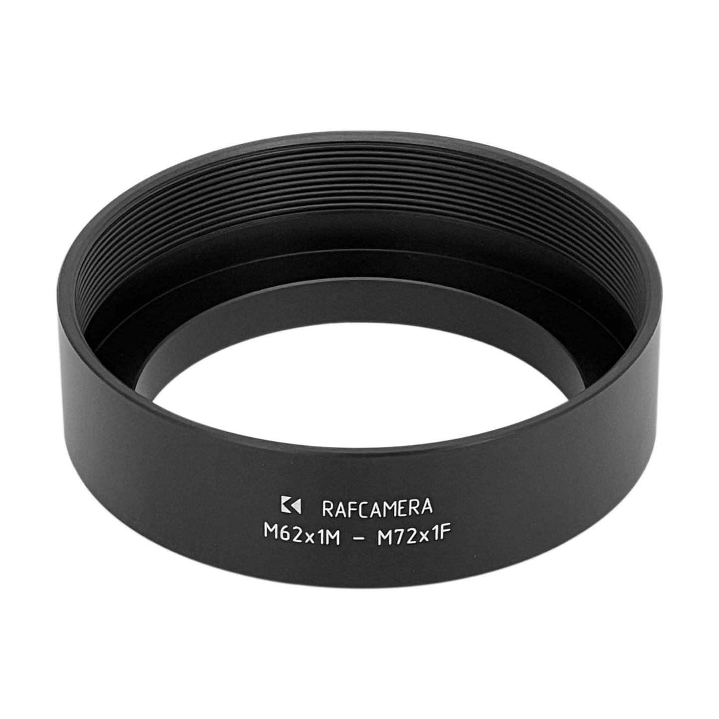 M62x1 male to M72x1 female thread adapter