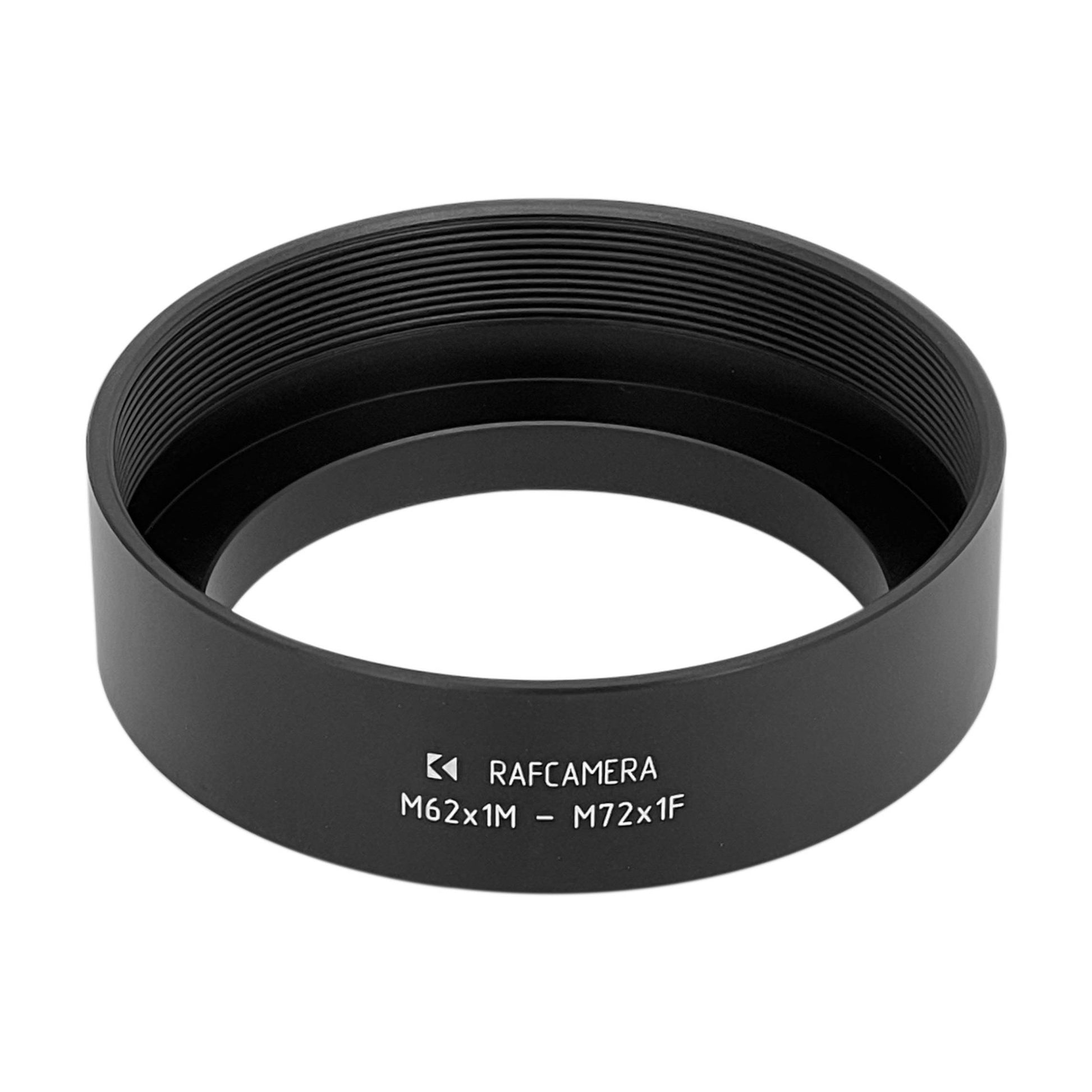 M62x1 male to M72x1 female thread adapter