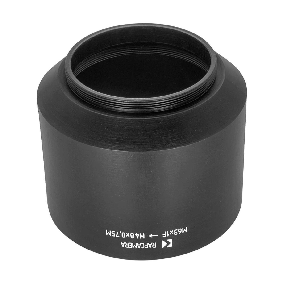 M63x1 female to M48x0.75 male thread adapter for telescopes