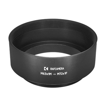 M63x1 male to M72x1 female thread adapter