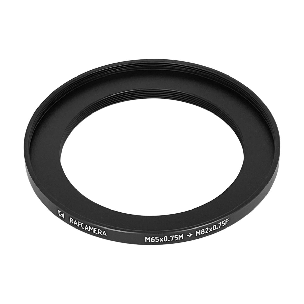 M65x0.75 male to M82x0.75 female thread adapter