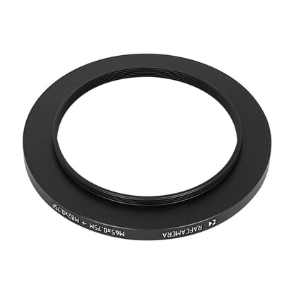 M65x0.75 male to M82x0.75 female thread adapter