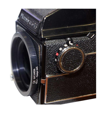 M65x1 female thread to Mamiya 645 camera mount adapter