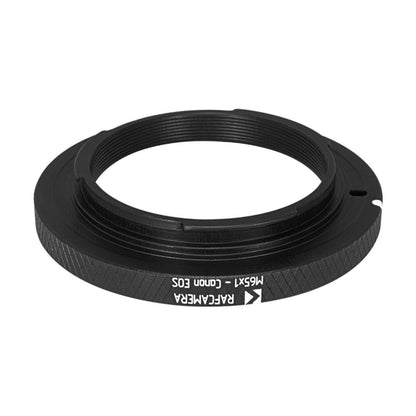 M65x1 female thread to Canon EOS (EF) camera mount adapter