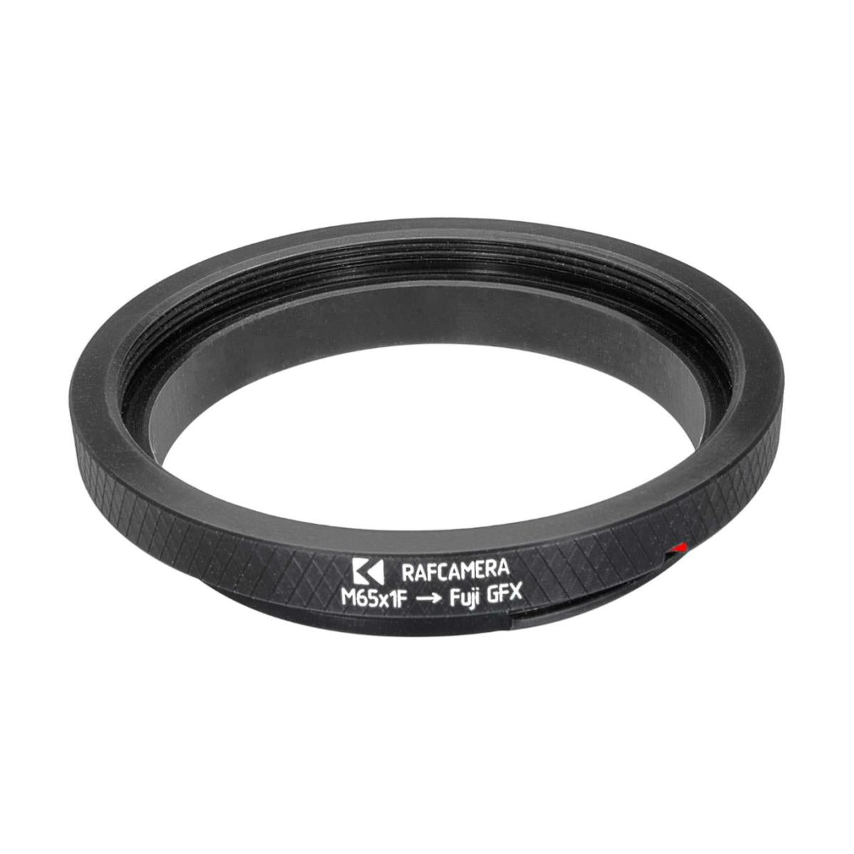 M65x1 female thread to Fujifilm GFX camera mount adapter