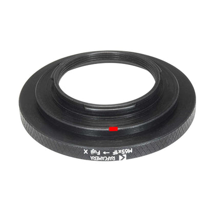 M65x1 female thread to Fujifilm X-mount (FX) adapter