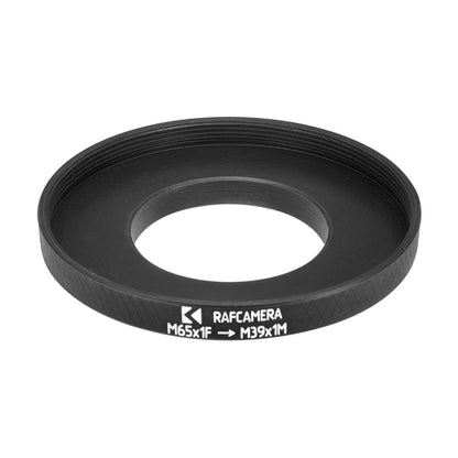 M65x1 female to M39x1 (LTM) male thread adapter for helicoids