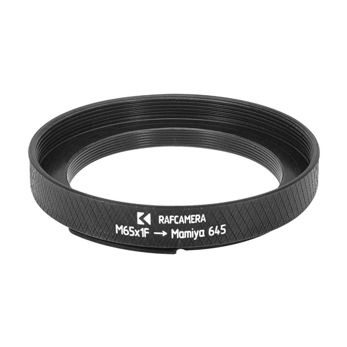 M65x1 female thread to Mamiya 645 camera mount adapter