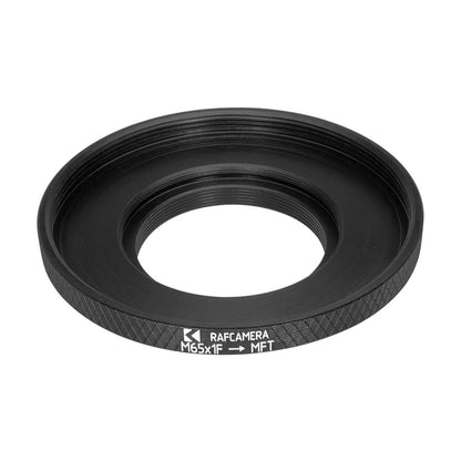 M65x1 female thread to MFT (Micro 4/3) camera mount adapter, long