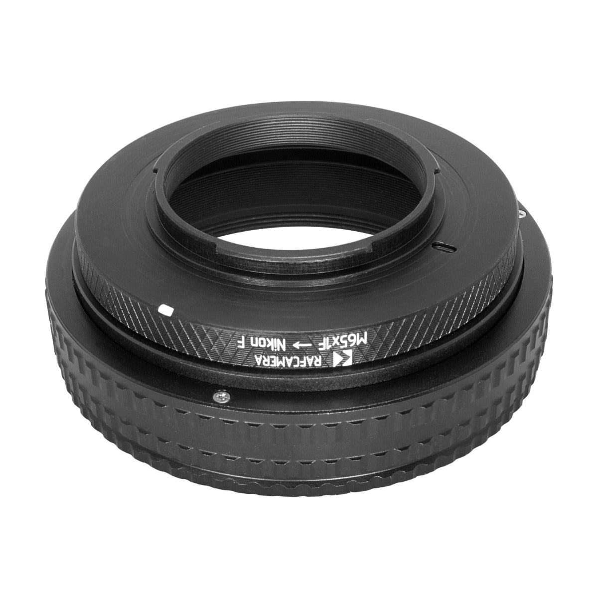 M65x1 female thread to Nikon F camera mount adapter