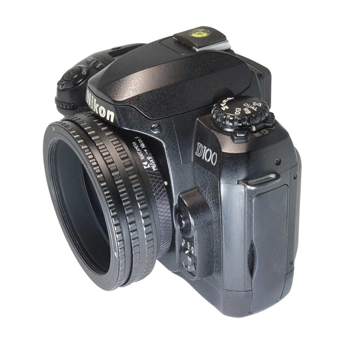 M65x1 female thread to Nikon F camera mount adapter