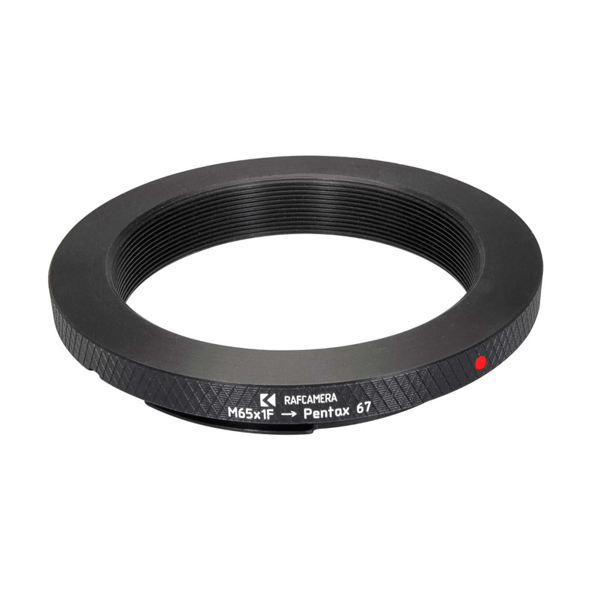 M65x1 female thread to Pentax 67 camera mount adapter, 7mm flange