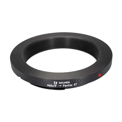 M65x1 female thread to Pentax 67 camera mount adapter, 7mm flange
