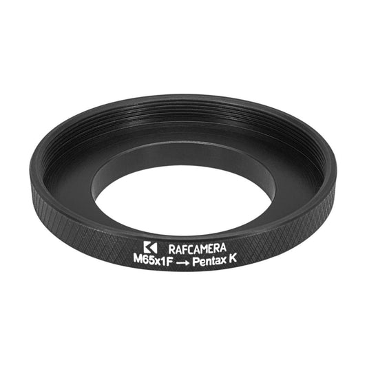 M65x1 female thread to Pentax K (PK) camera mount adapter