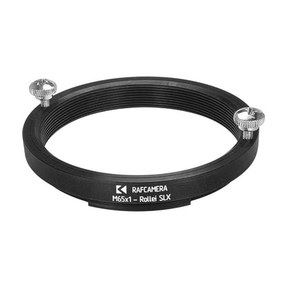 M65x1 female thread to Rolleiflex SLX camera mount adapter