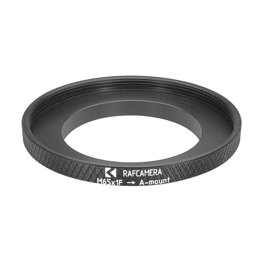M65x1 female thread to Sony/Minolta A-mount camera adapter