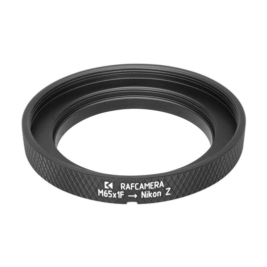 M65x1 (M52x0.75) female thread to Nikon Z camera mount adapter