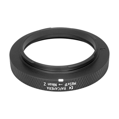 M65x1 (M52x0.75) female thread to Nikon Z camera mount adapter