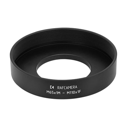 M65x1 male to M110x1 female thread adapter for Apo-Nikkor 11/760mm process lens