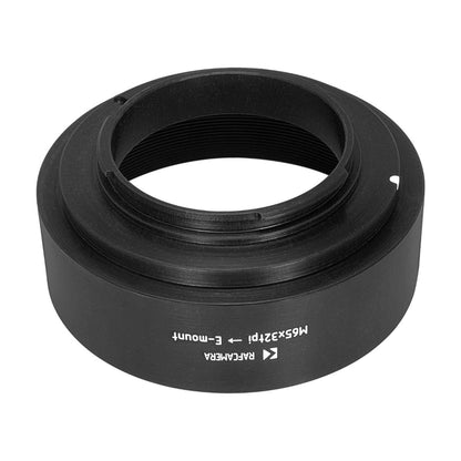 M65x32tpi female thread to Sony E-mount camera adapter for JML f0.85 64mm lens