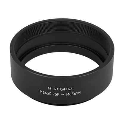 M66x0.75 female to M65x1 male thread adapter