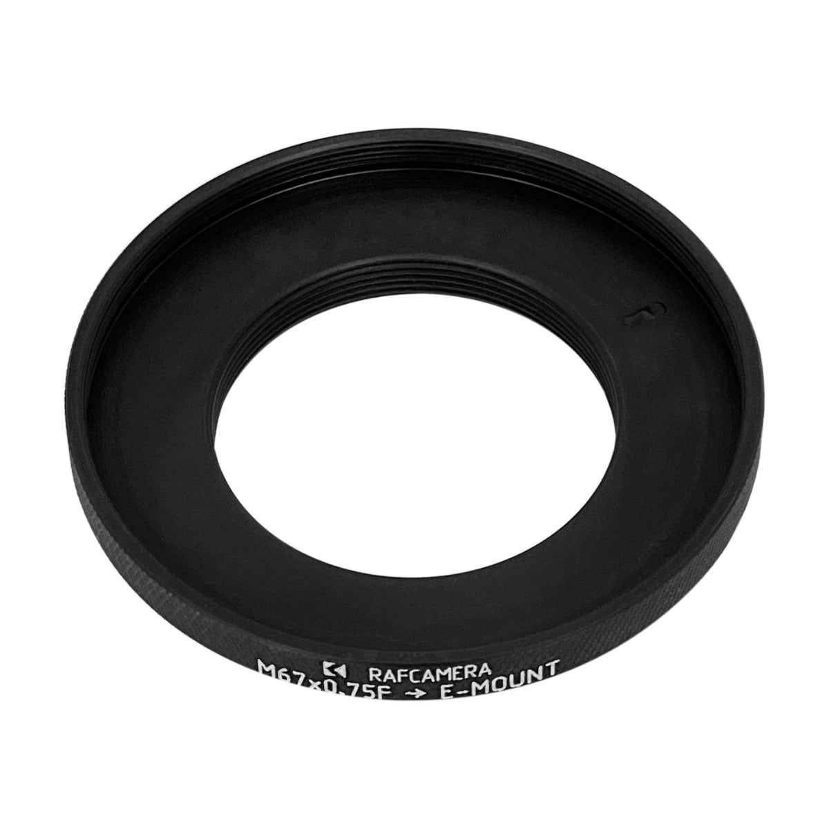 M67x0.75 female thread to Sony E-mount camera adapter