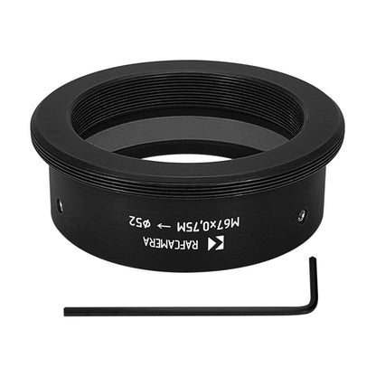 52mm clamp to M67x0.75 male thread adapter for Kowa Anamorphic 16-H lens, NEW