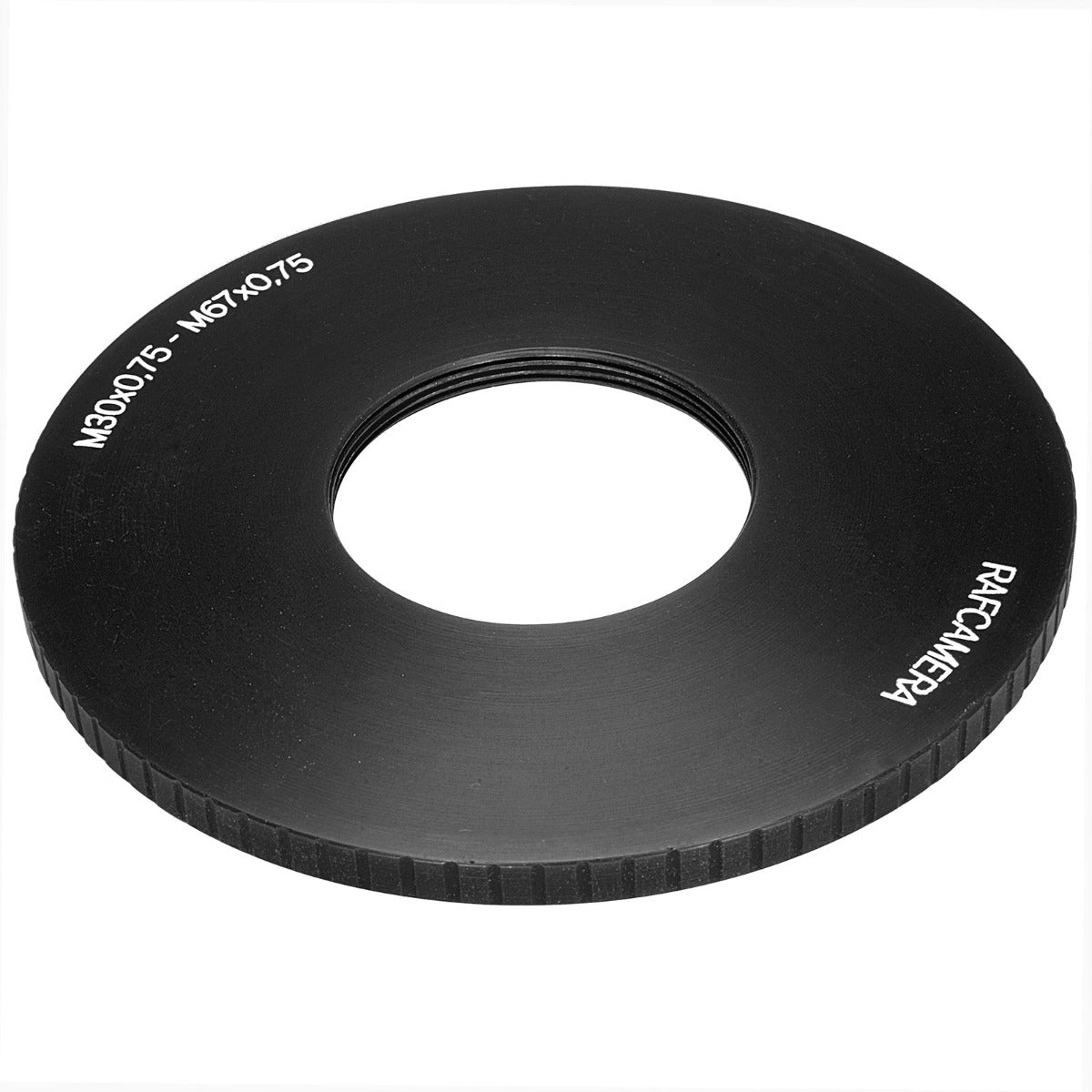 M67x0.75 male to M30x0.75 female thread adapter (67mm to 30mm step-down ring)
