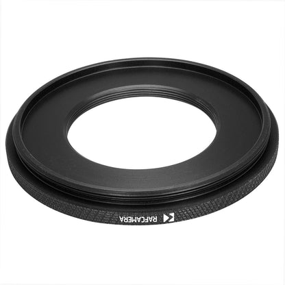 M67x0.75 male to M40x36tpi female thread adapter (67mm to 40mm step-down ring)
