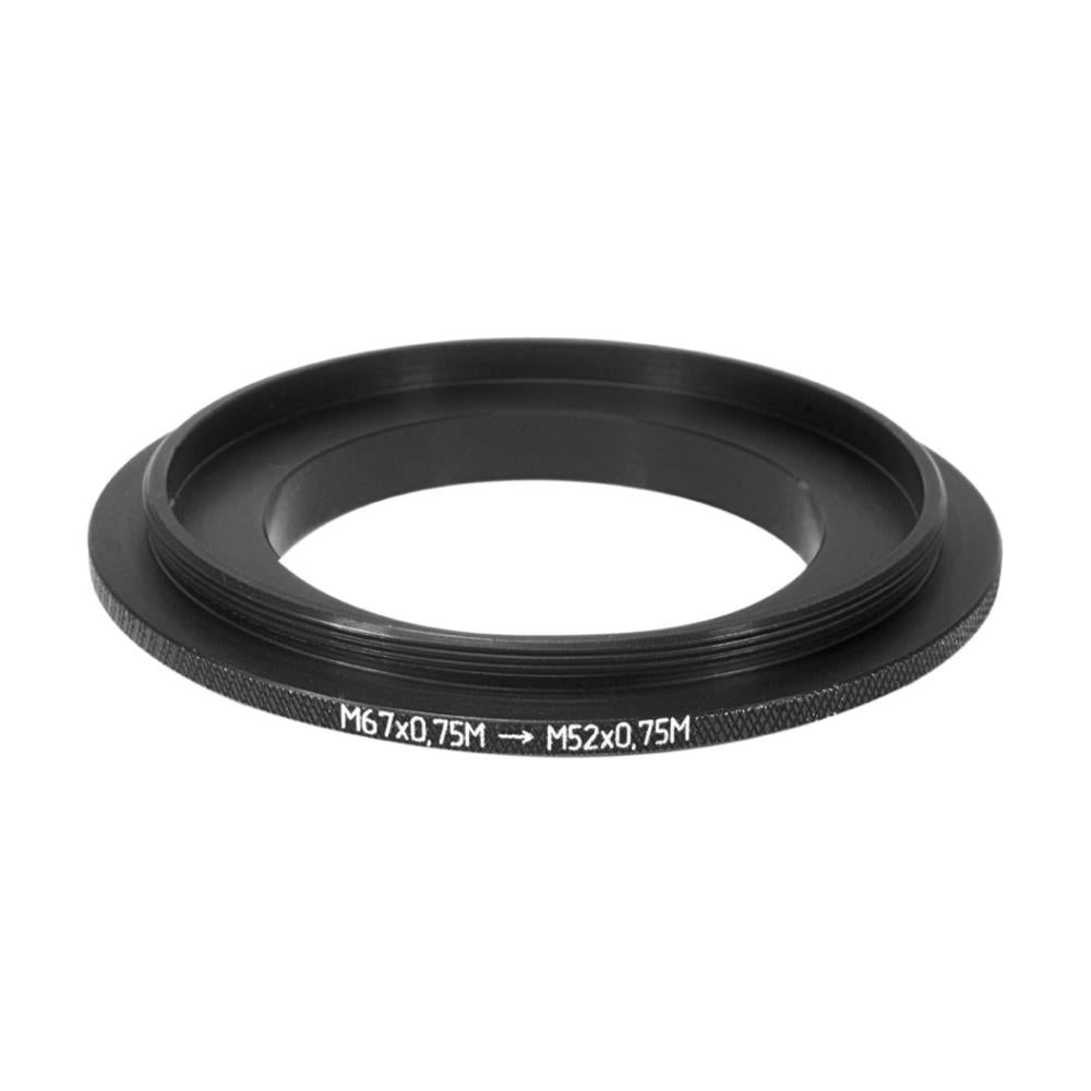 M52x0.75 male to M67x0.75 male thread adapter