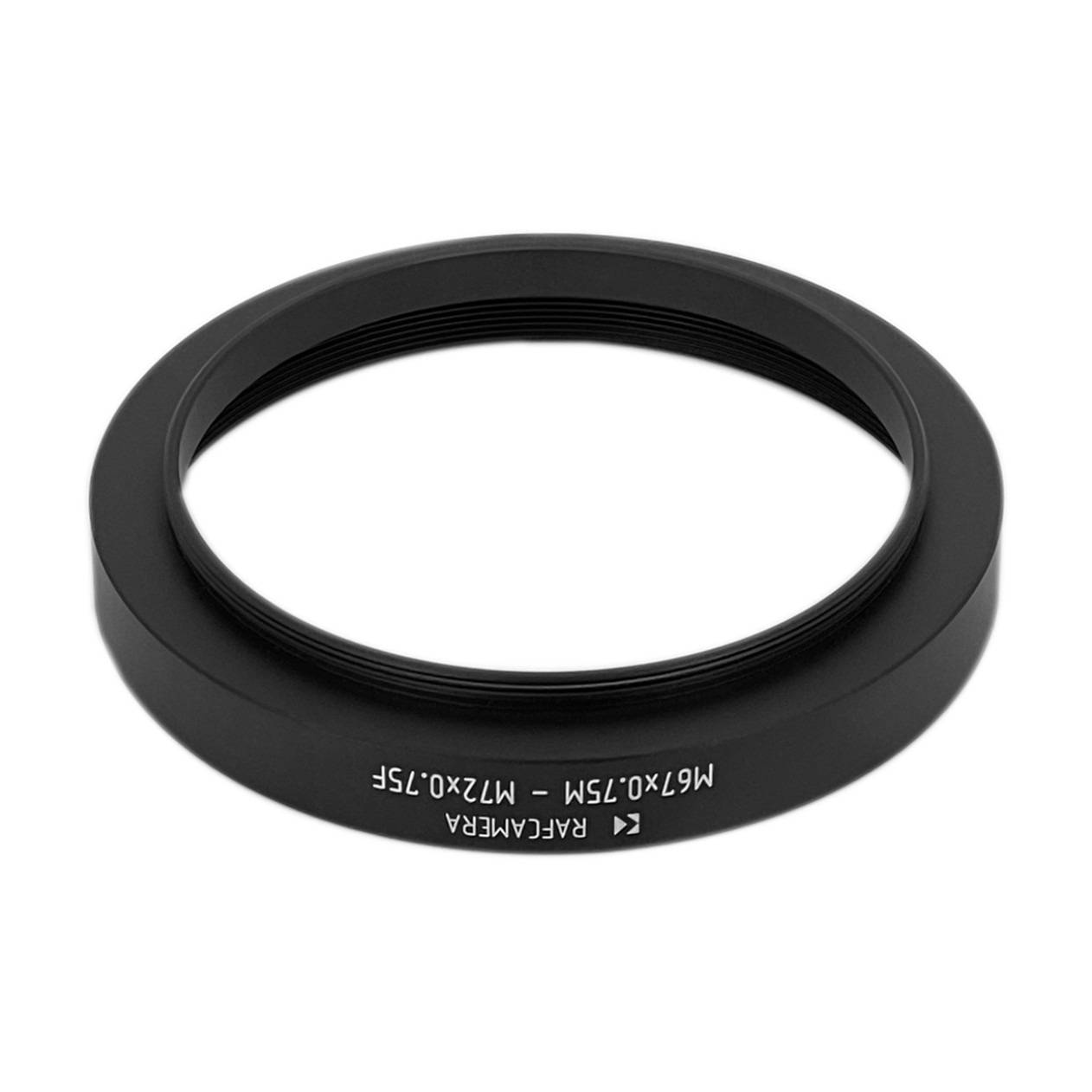 M67x0.75 male to M72x0.75 female thread adapter