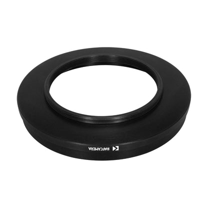 M67x0.75 male to M86x1 female thread adapter with 95mm outer diameter