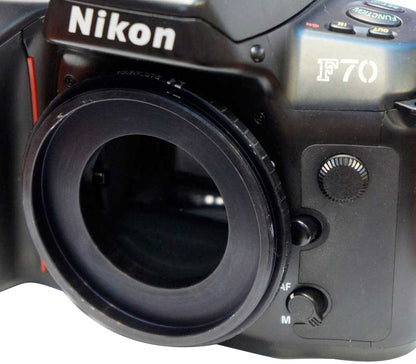 Reverse M67x0.75 male thread to Nikon F camera mount adapter