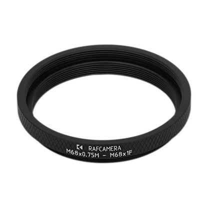 M68x0.75 male to M68x1 female thread adapter