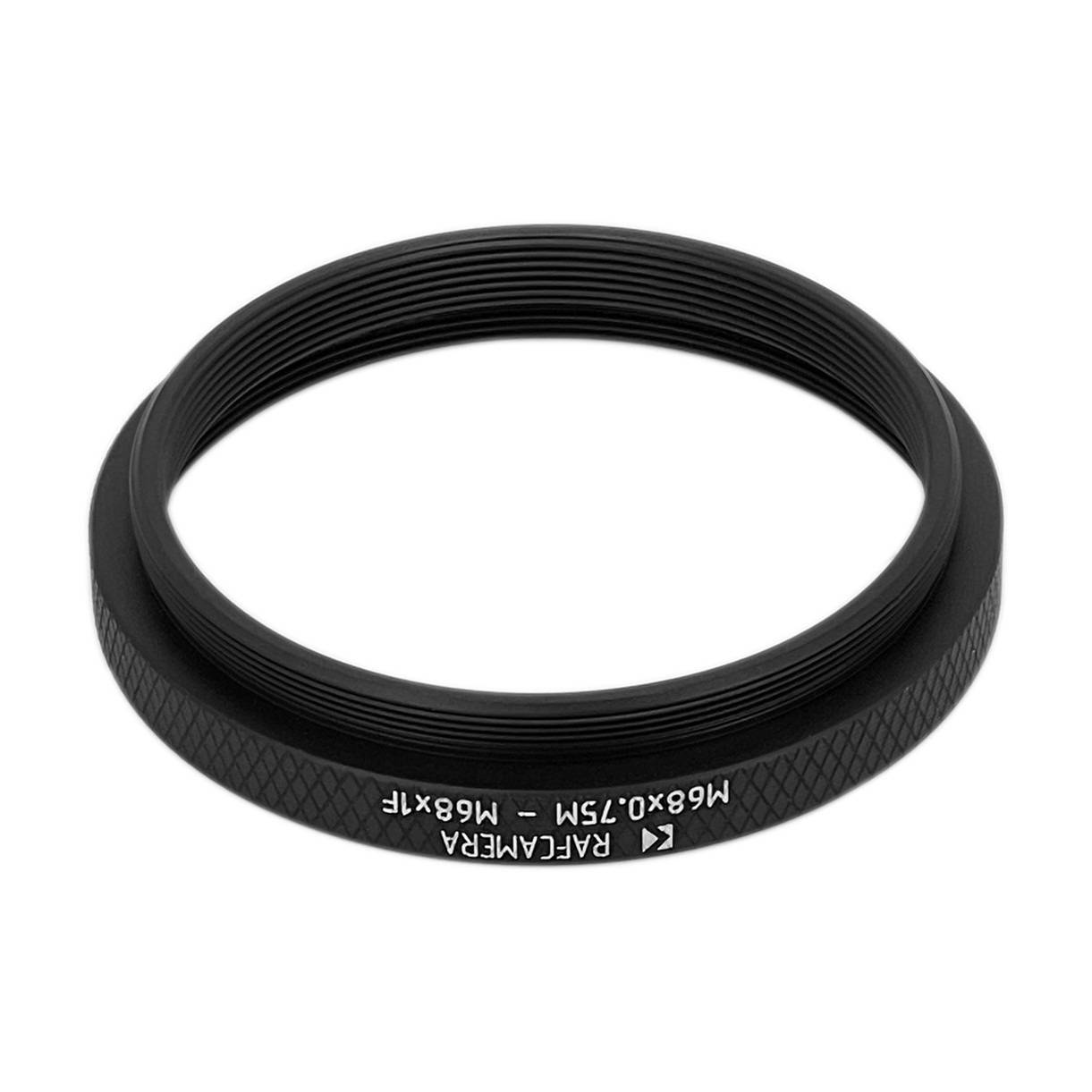 M68x0.75 male to M68x1 female thread adapter