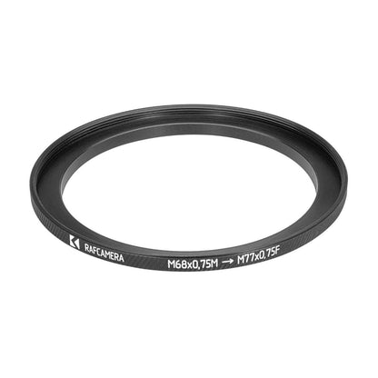 M68x0.75 male to M77x0.75 female thread adapter (68mm to 77mm step-up ring)