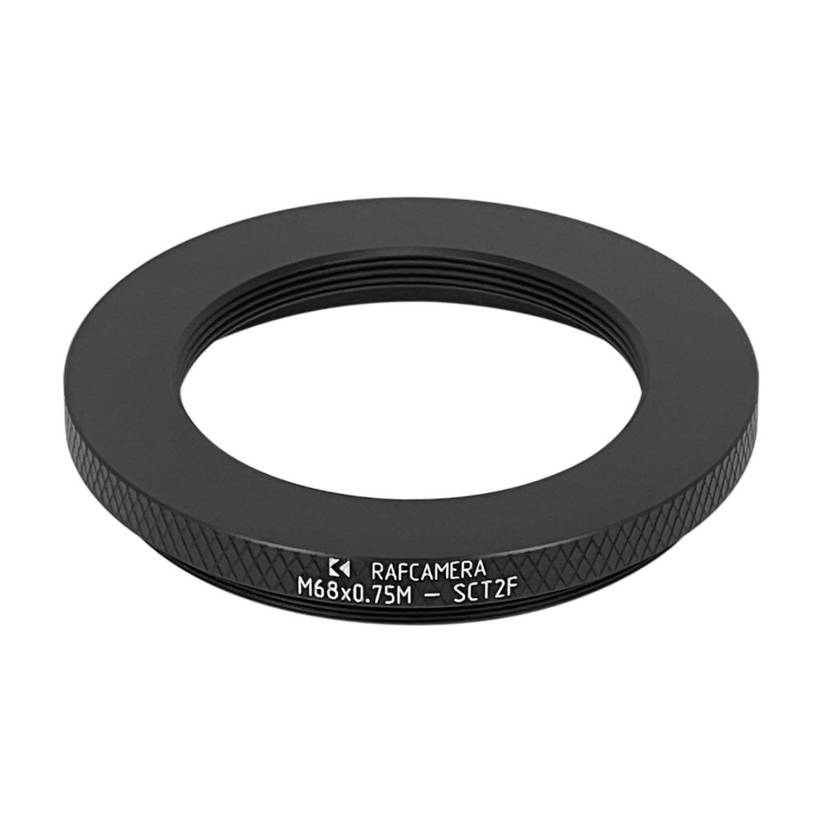 M68x0.75 male to SCT2 female thread adapter