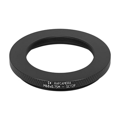 M68x0.75 male to SCT2 female thread adapter